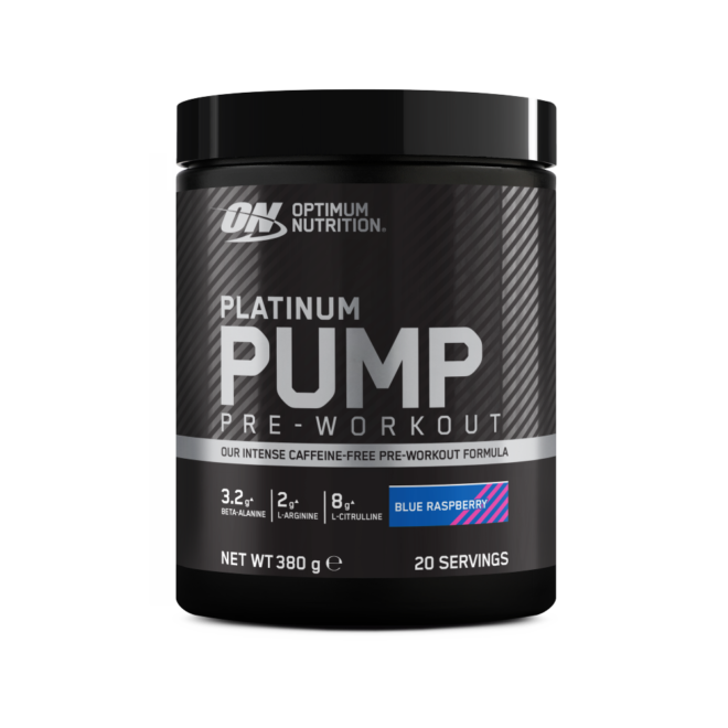 OPTIMUM NUTRITION PLATINUM PUMP PRE-WORKOUT BLUE RASPBERRY  300g