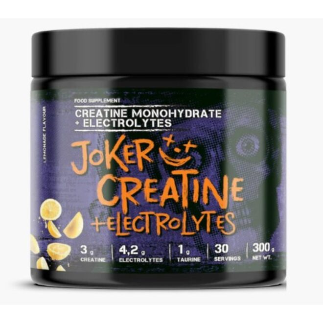 JOKER CREATINE + ELECTROLYTES - 300G (30 SERVINGS)   LEMONADE