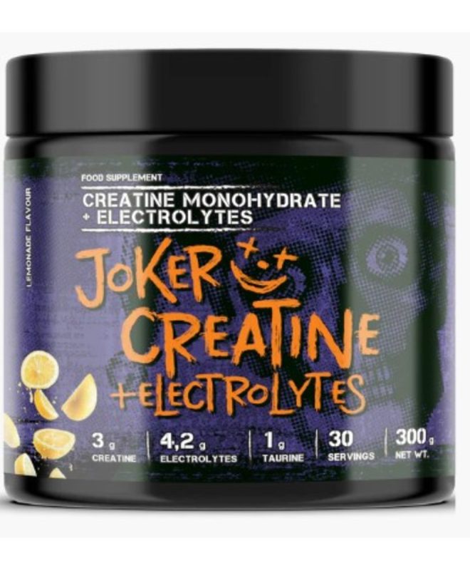JOKER CREATINE + ELECTROLYTES - 300G (30 SERVINGS)   LEMONADE